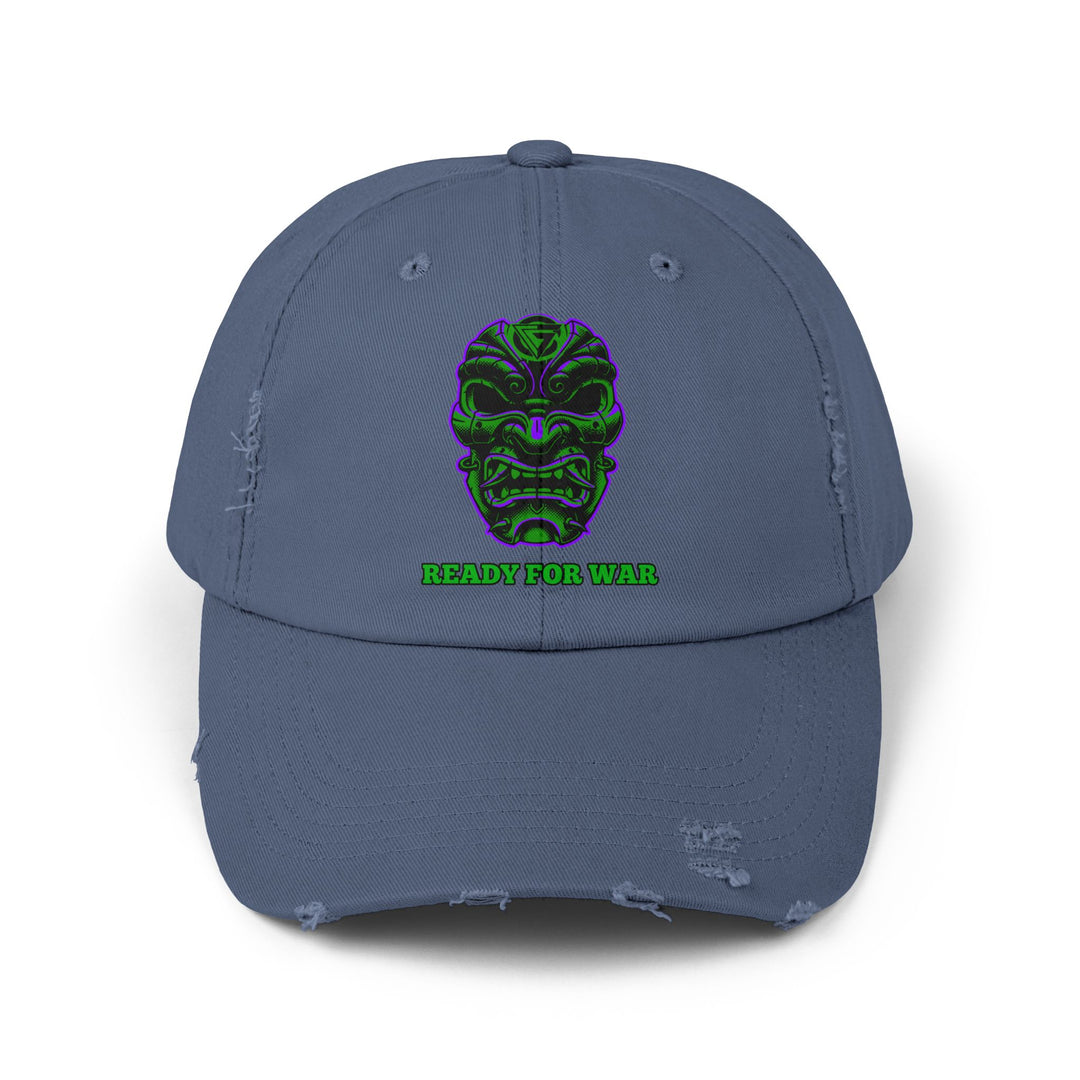 CG SAMURAI MASK PURPLE GREEN /READY FOR WAR CAP