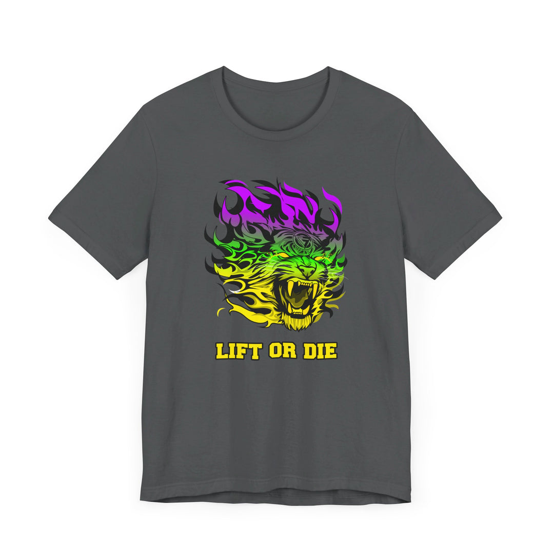 TIGER FLAME YELLOW GREEN PURPLE FADE/LIFT OR DIE