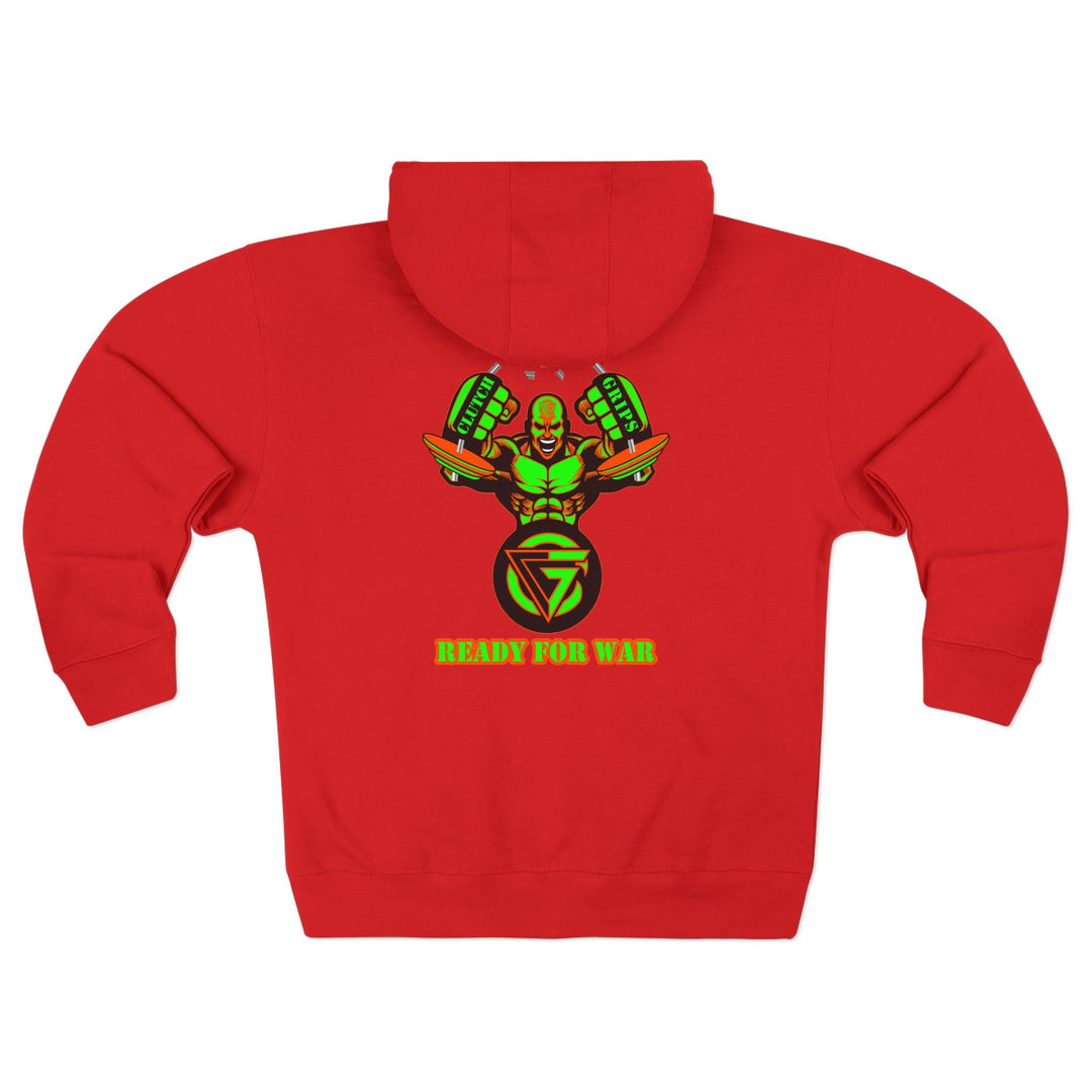 MAC SNAP GREEN ORANGE /READY FOR WAR ZIP UP
