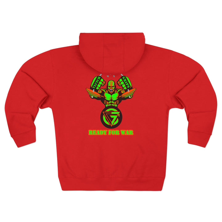 MAC SNAP GREEN ORANGE /READY FOR WAR ZIP UP
