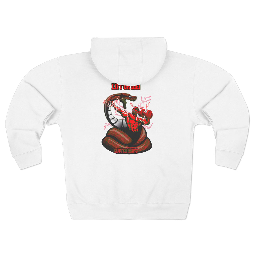 MAC VS SNAKE RED GREEN /LIFT OR DIE ZIP UP