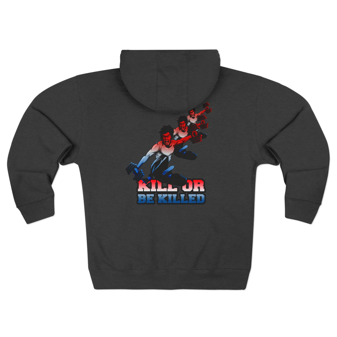 CG LIFT KICK RED WHITE BLUE FADE/KILL OR BE KILLED ZIP UP