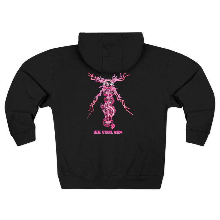 CG DRAGON BELLE LIGHTNING PINK/BELIEF ATTITUDE ACTION ZIP UP