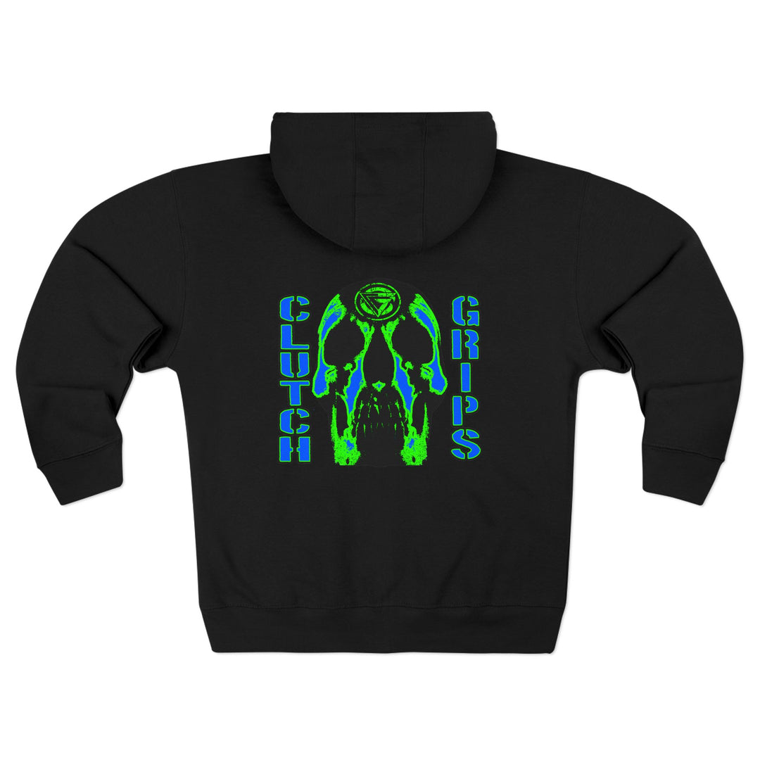 CG SKULLATOR BLUE GREEN /CLUTCHGRIPS ZIP UP