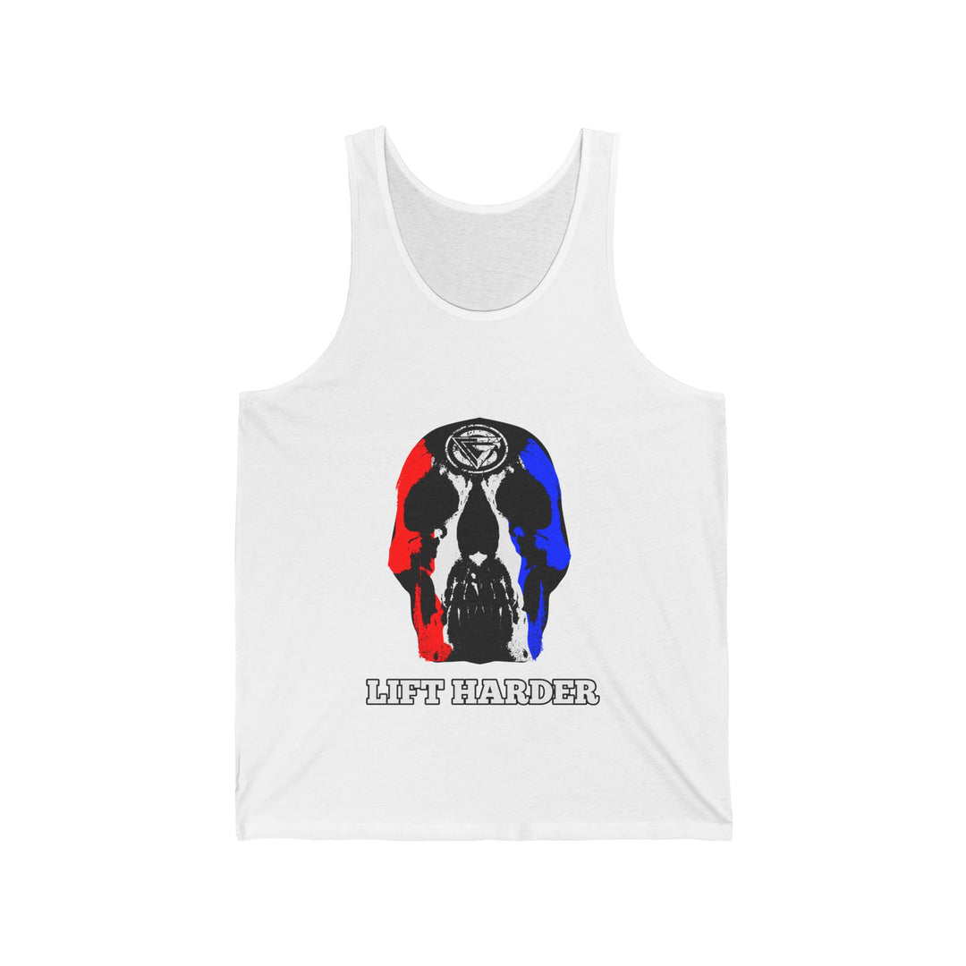 SKULLATOR TANK RED WHITE BLUE /LIFT HARDER