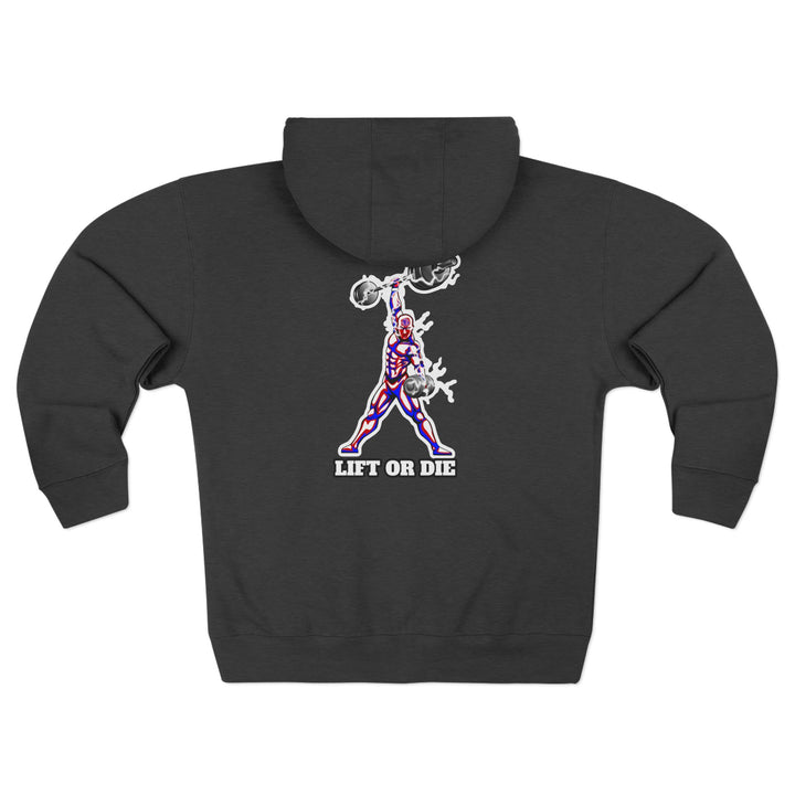 MAC POWER LIFT RED BLUE WHITE/LIFT OR DIE ZIP UP