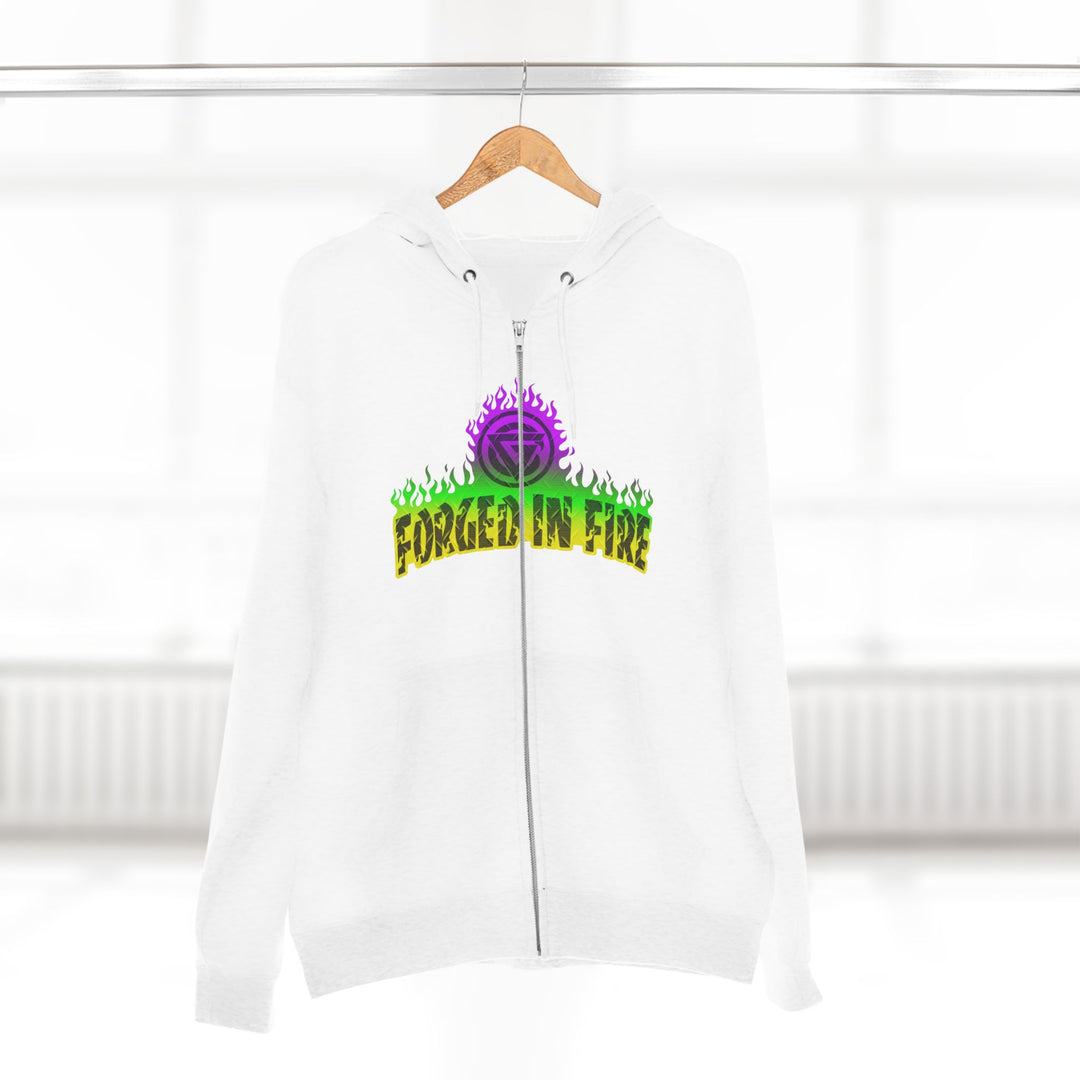 CG LIFT KICK YELLOW GREEN PURPLE FADE/WELCOME TO THE JUNGLE ZIP UP