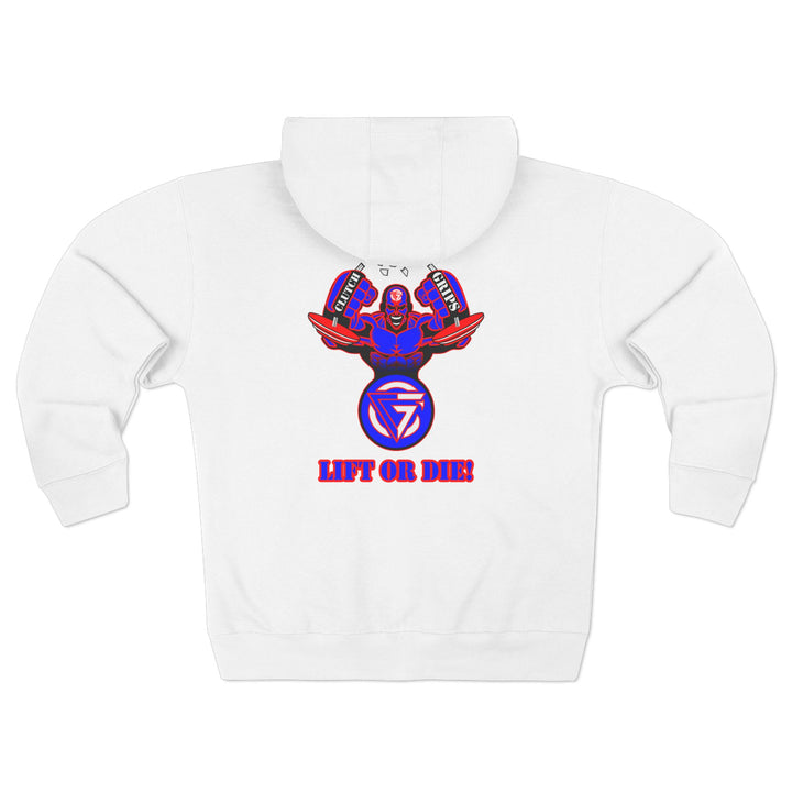 MAC SNAP RED BLUE/LIFT OR DIE ZIP UP