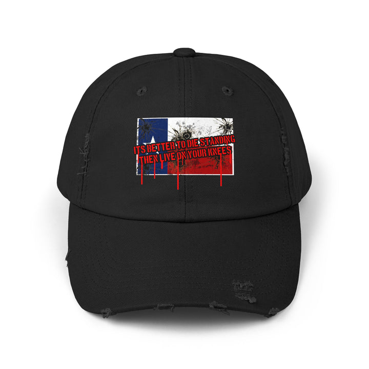 TEXAS FLAG BETTER TO DIE STANDING THEN LIVE O YOUR KNEE'S/CAP
