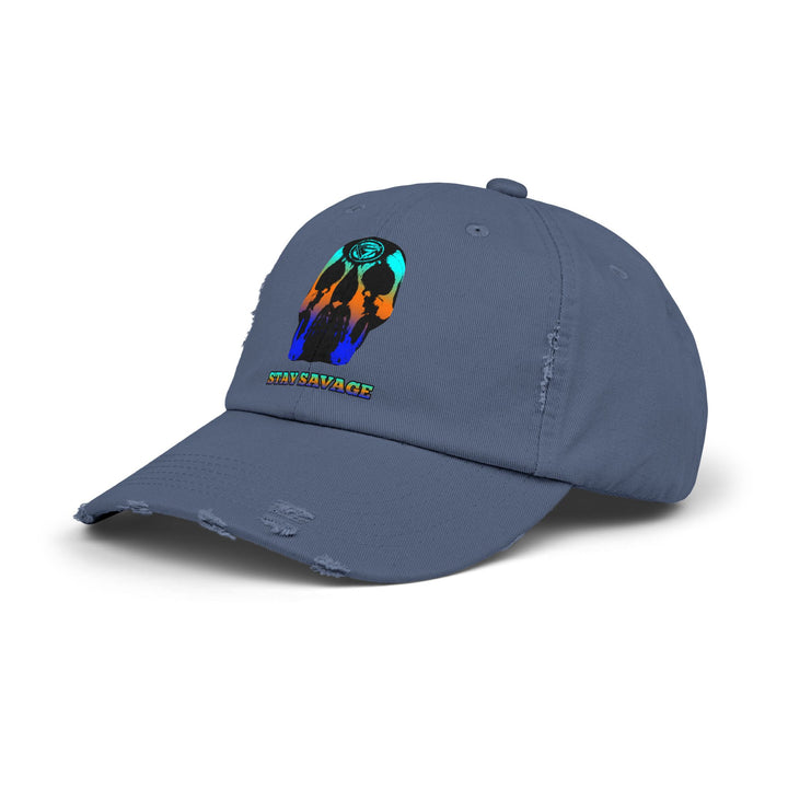 CG SKULL BLUE ORANGE AQUA FADE /STAY SAVAGE CAP