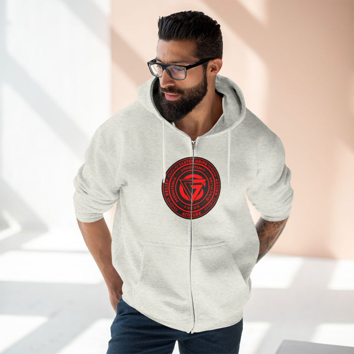 CG LION HEART RED BLACK /STAY SAVAGE ZIP UP