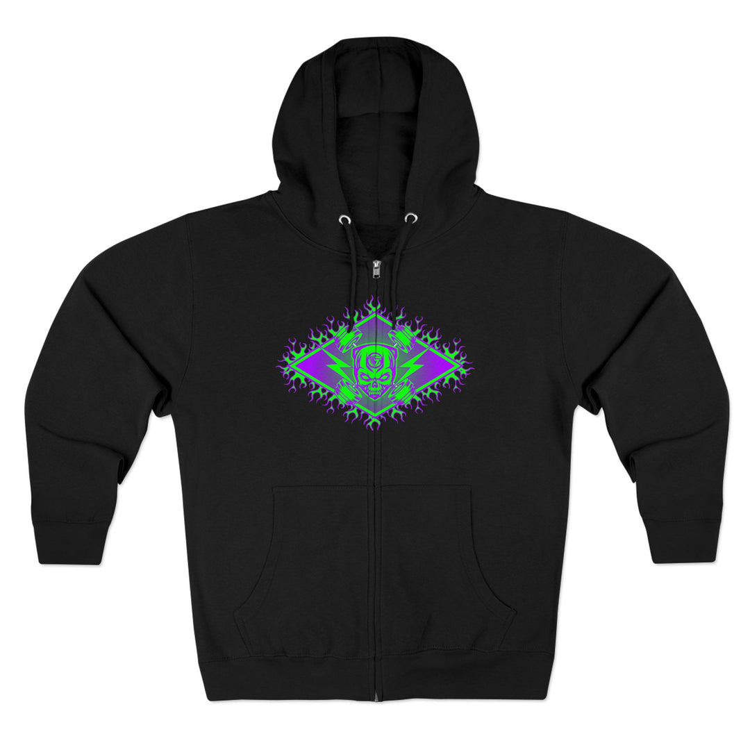 CG SERPENT SLAYER PURPLE GREEN /READY FOR WAR ZIP UP