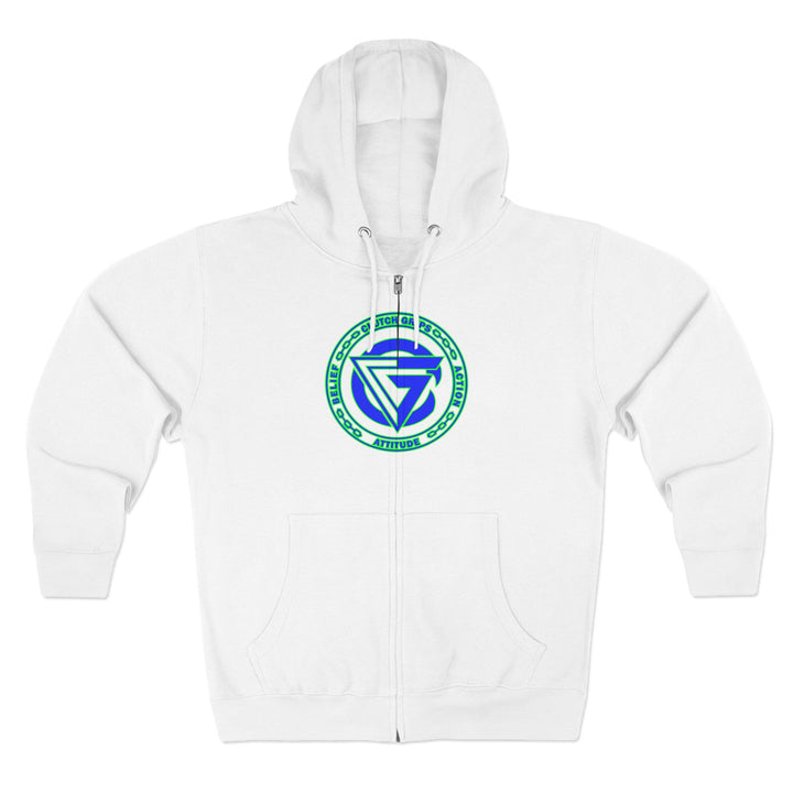 CG SKULLATOR BLUE GREEN /CLUTCHGRIPS ZIP UP