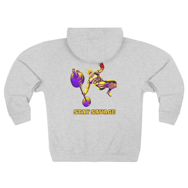 CG MAC JUMP PURPLE GOLD /STAY SAVAGE ZIP UP