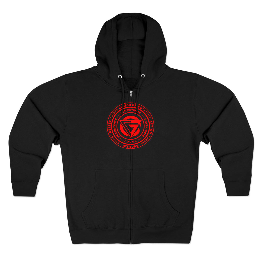 CG MAFIA FINAL BOSS RED BLACK/LIFT HARDER ZIP UP