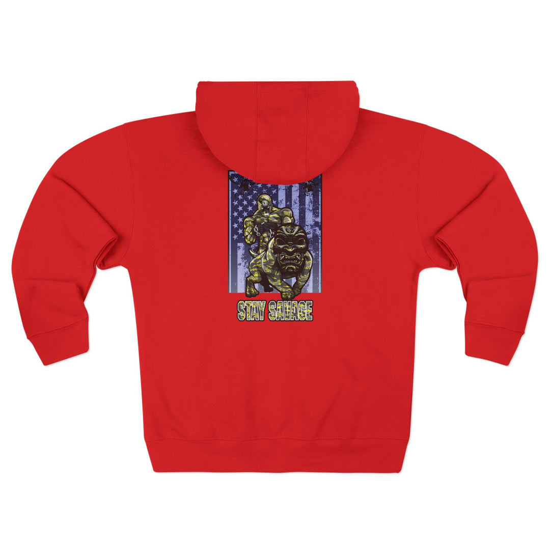 CG ANGRY DOG YELLOW CAMO /STAY SAVAGE ZIP UP