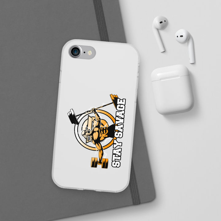 SPARTAN LIFT ORANGE WHITE PHONE CASE/STAY SAVAGE