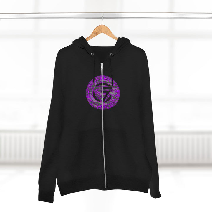 CG ANGRY DOG CAMO GREY PURPLE/READY FOR WAR ZIP UP