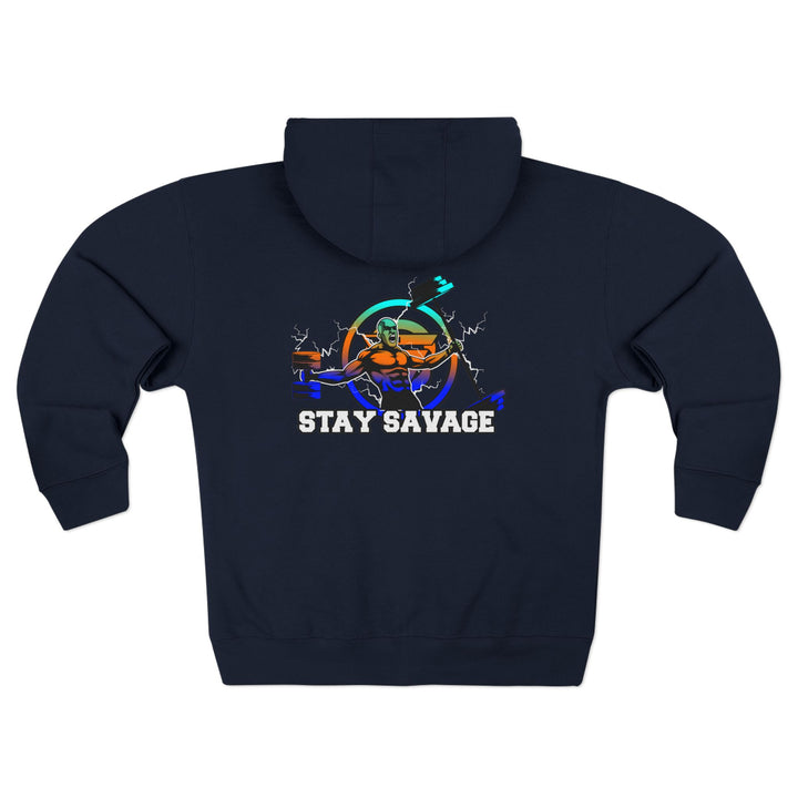 SPARTAN LIFT BLUE ORANGE WHITE FADE  /STAY SAVAGE ZIP UP