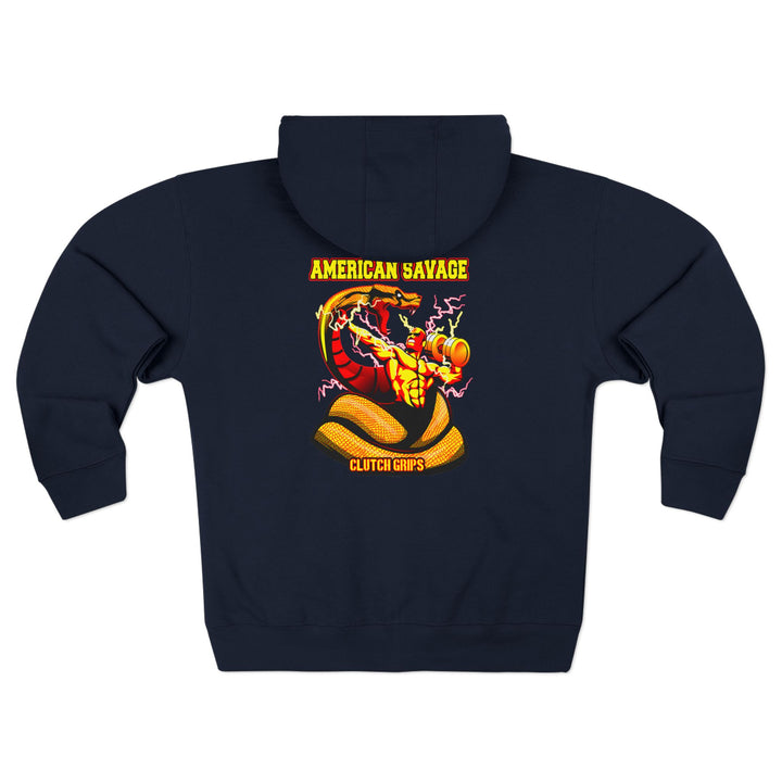 CG MAC VS SNAKE GOLD RED  /AMERICAN SAVAGE ZIP UP