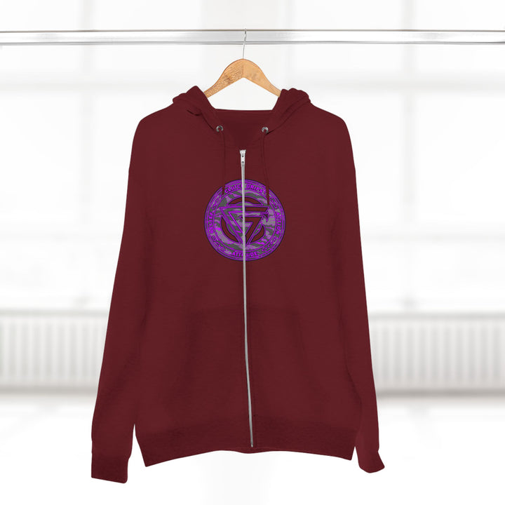 CG ANGRY DOG CAMO GREY PURPLE/READY FOR WAR ZIP UP