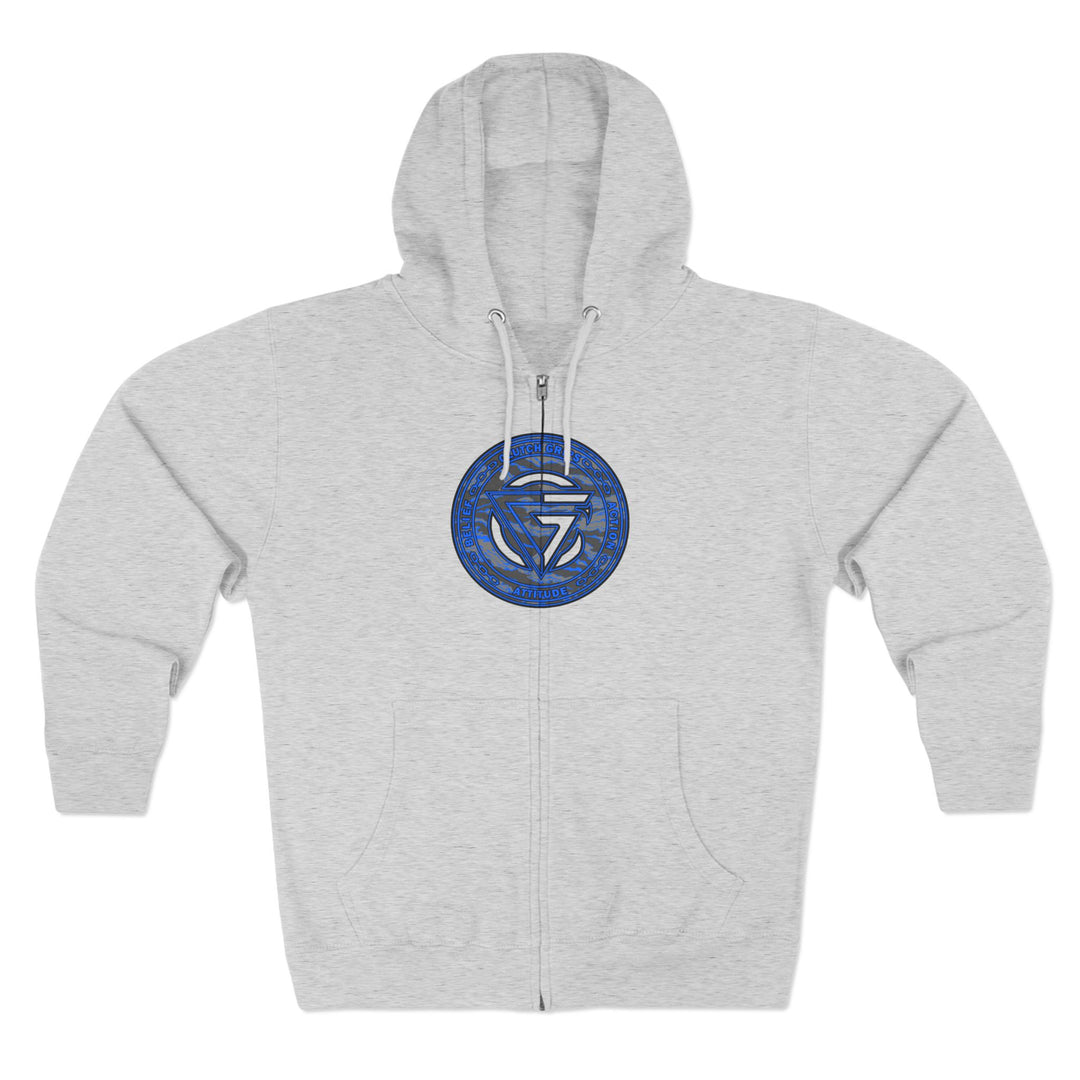 CG ANGRY DOG CAMO BLUE /STAY SAVAGE /ZIP UP