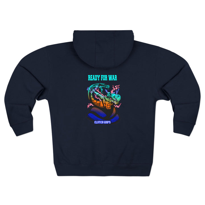 MAC VS SNAKE BLUE ORANGE AQUA / READY FOR WAR ZIP UP