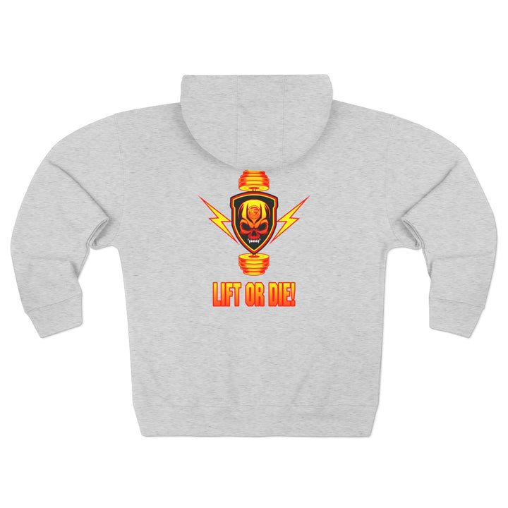 CG SGL SKULL BELL RED GOLD/LIFT OR DIE ZIP UP