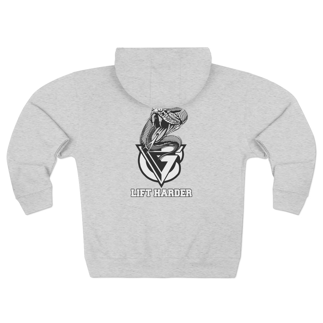 WICKED VIPER BLACK WHITE /LIFT HARDER ZIP UP