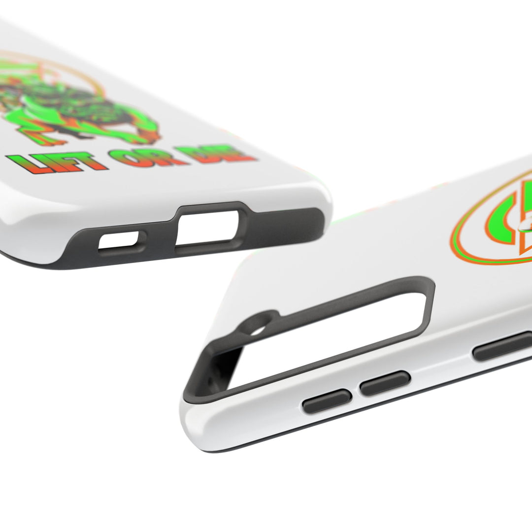 ANGRY DOG ORANGE GREEN PHONE CASE /LIFT OR DIE