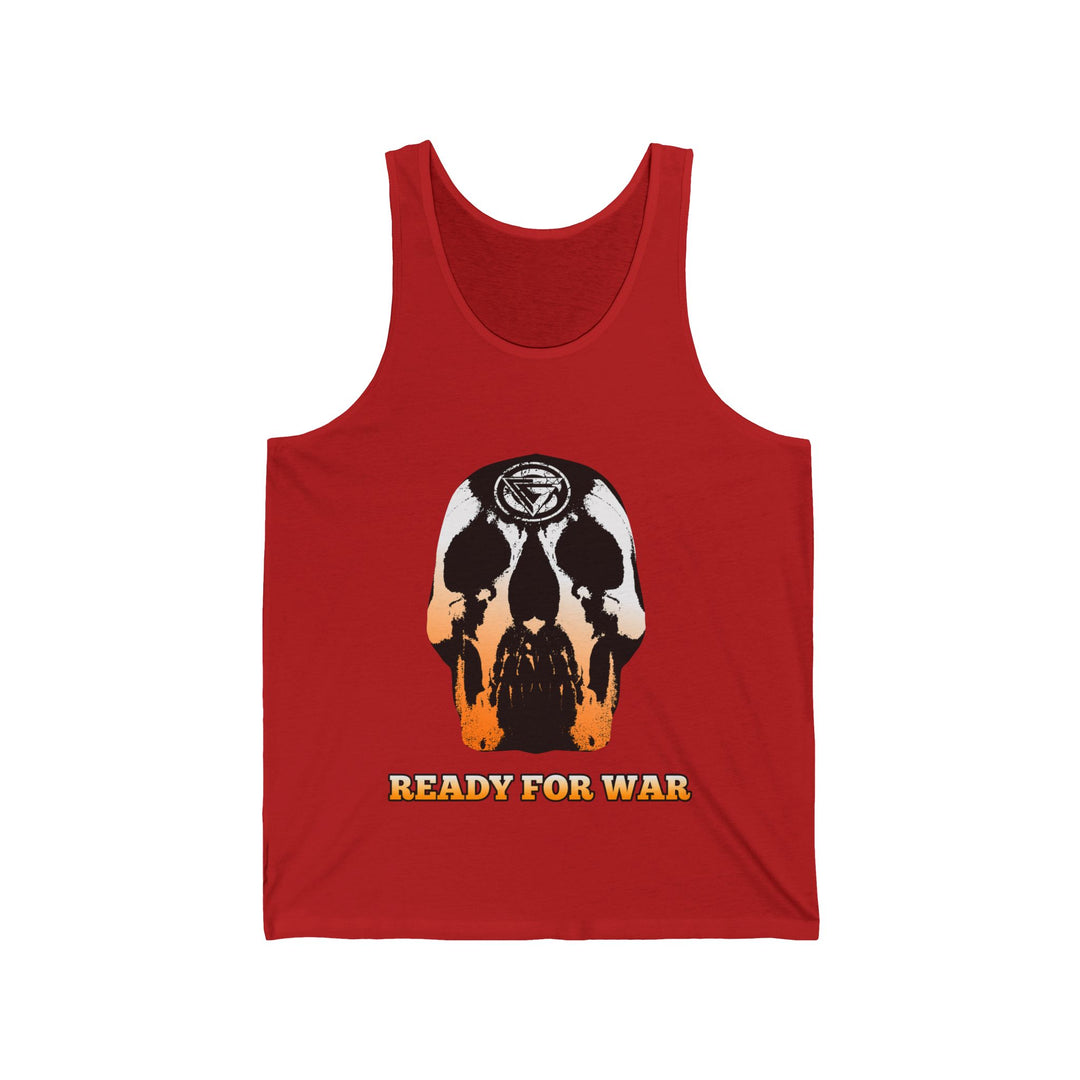 SKULLATOR TANK ORANGE TO WHITE FADE /READY FOR WAR