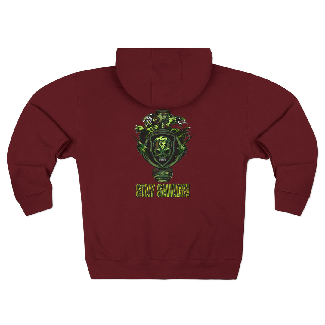 CG SGL SKULL DRAGON TIGER BELL FOREST CAMO/STAY SAVAGE ZIP UP