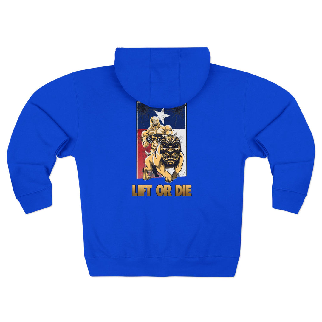 CG ANGRY DOG LONE STAR TEXAS STYLE /LIFT OR DIE ZIP UP