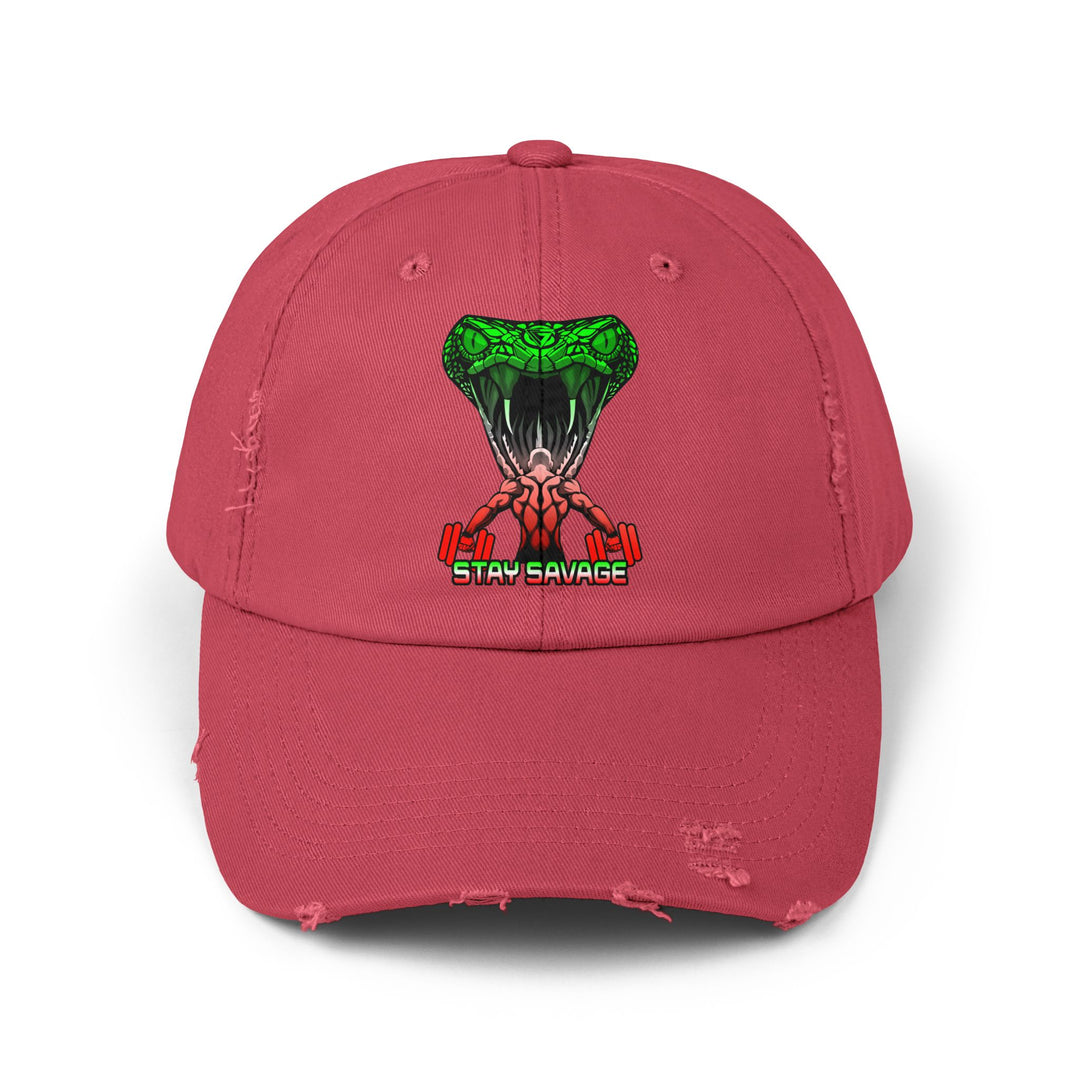 MAN VS VIPER RED WHITE GREEN FADE /STAY SAVAGE CAP