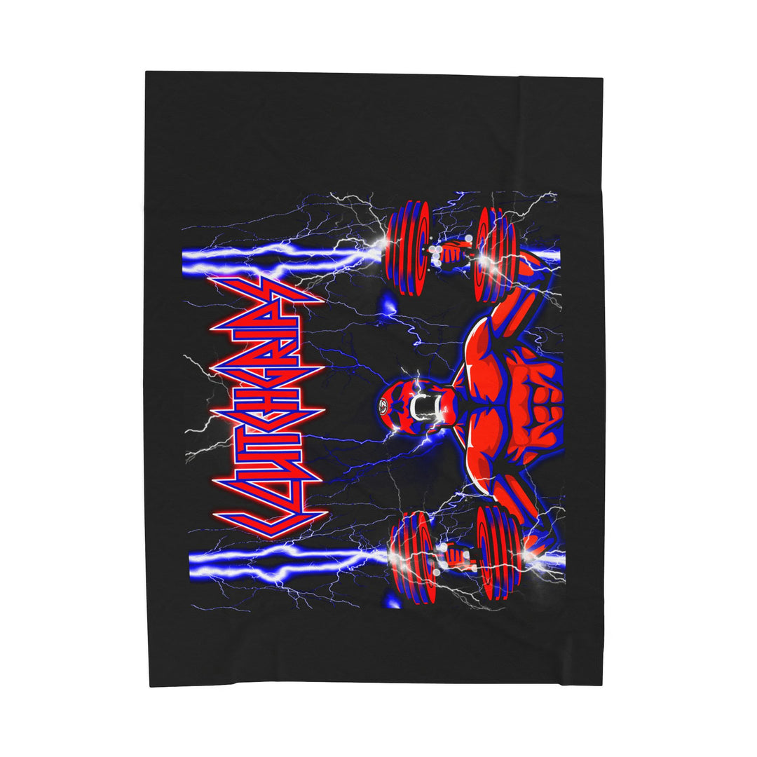 RIDE THE LIGHTNING RED BLUE /CLUTCHGRIPS BLANKET