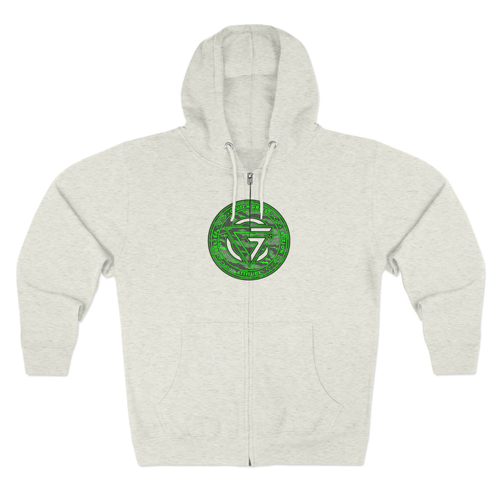 CG ANGRY DOG CAMO GREEN /READY FOR WAR ZIP UP
