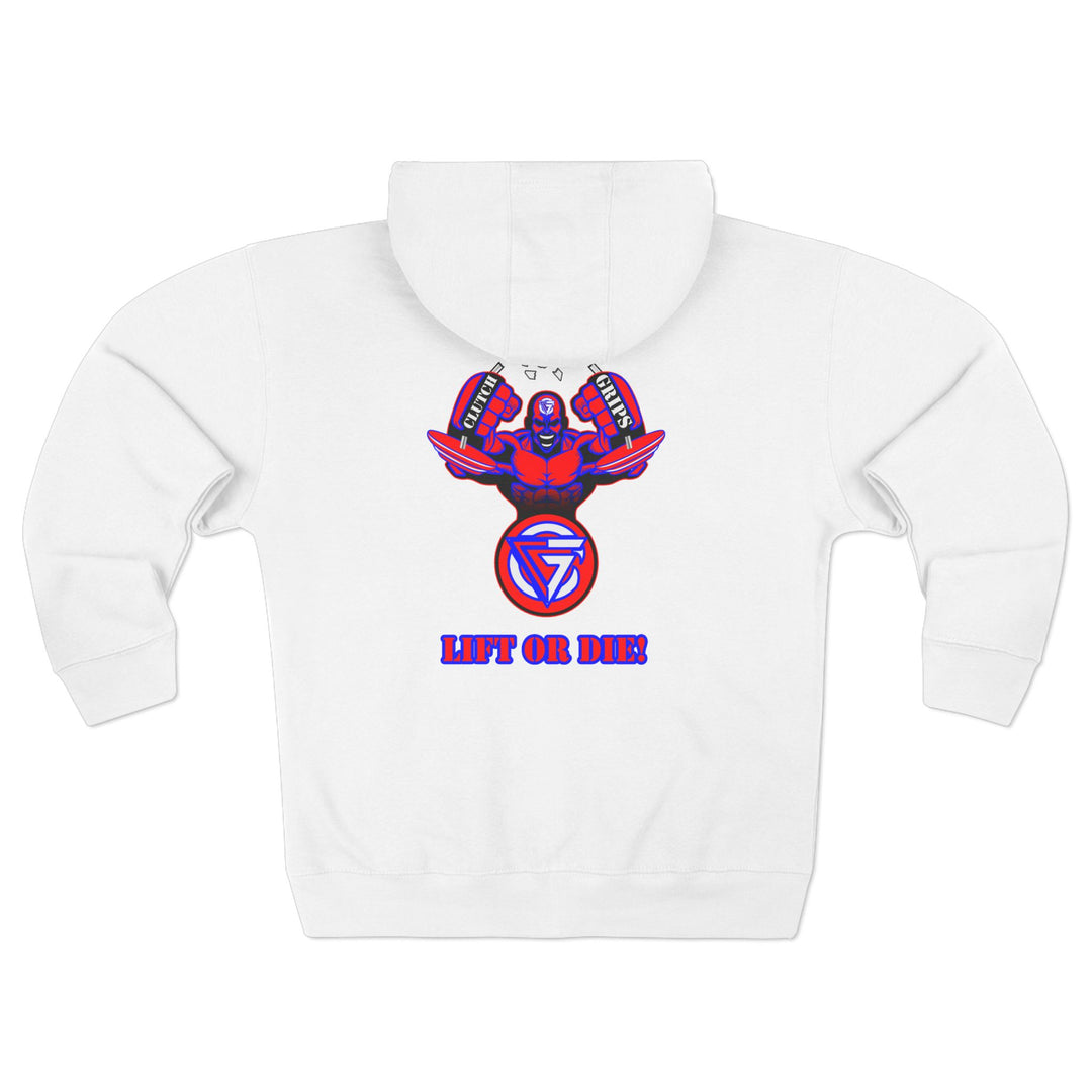 MAC SNAP RED BLUE /LIFT OR DIE ZIP UP