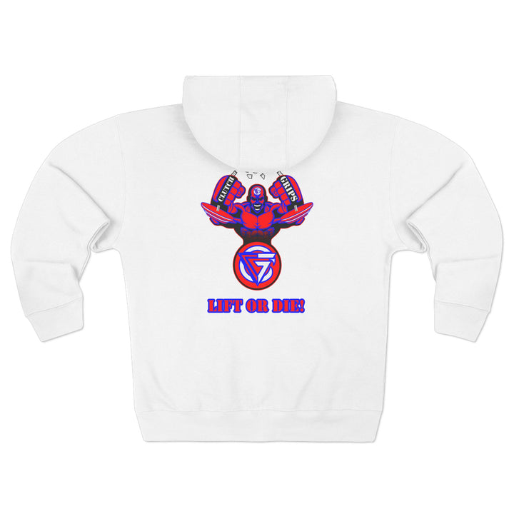 MAC SNAP RED BLUE /LIFT OR DIE ZIP UP