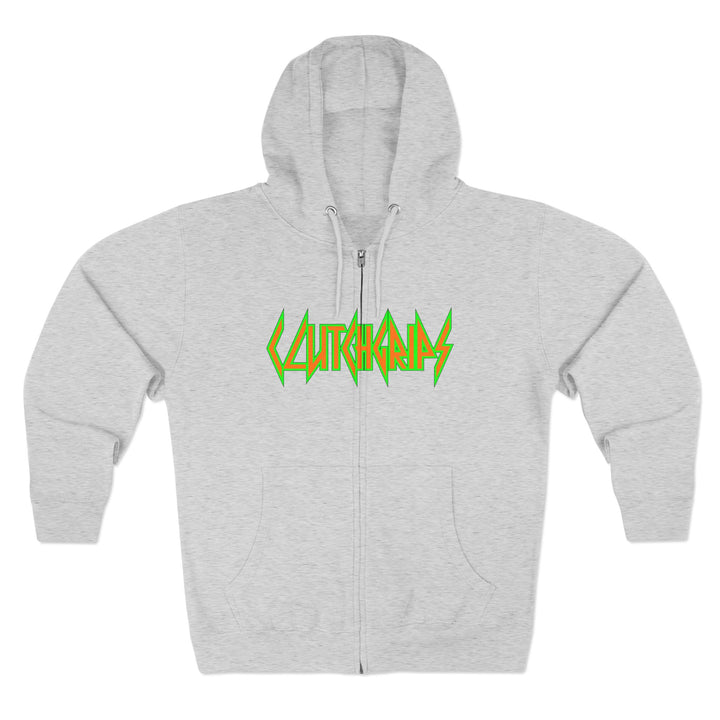 CG ANGRY DOG ORANGE GREEN /LIFT OR DIE ZIP UP