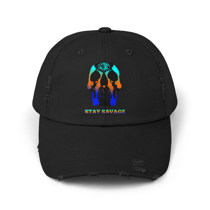 CG SKULL BLUE ORANGE AQUA FADE /STAY SAVAGE CAP