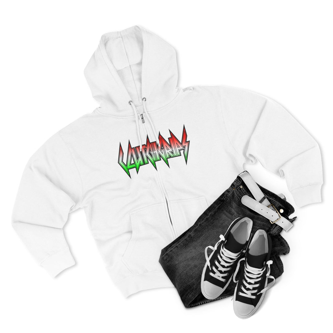 CG SKULL RED WHITE GREEN /READY FOR WAR ZIP UP