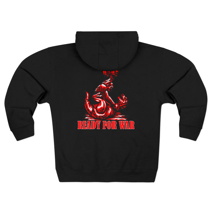 CG APE VS ZILLA RED WHITE /READY FOR WAR ZIP UP