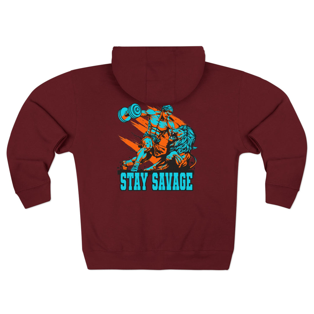 CG COLISEUM MAC VS LION MIAMI COLORS /STAY SAVAGE ZIP UP