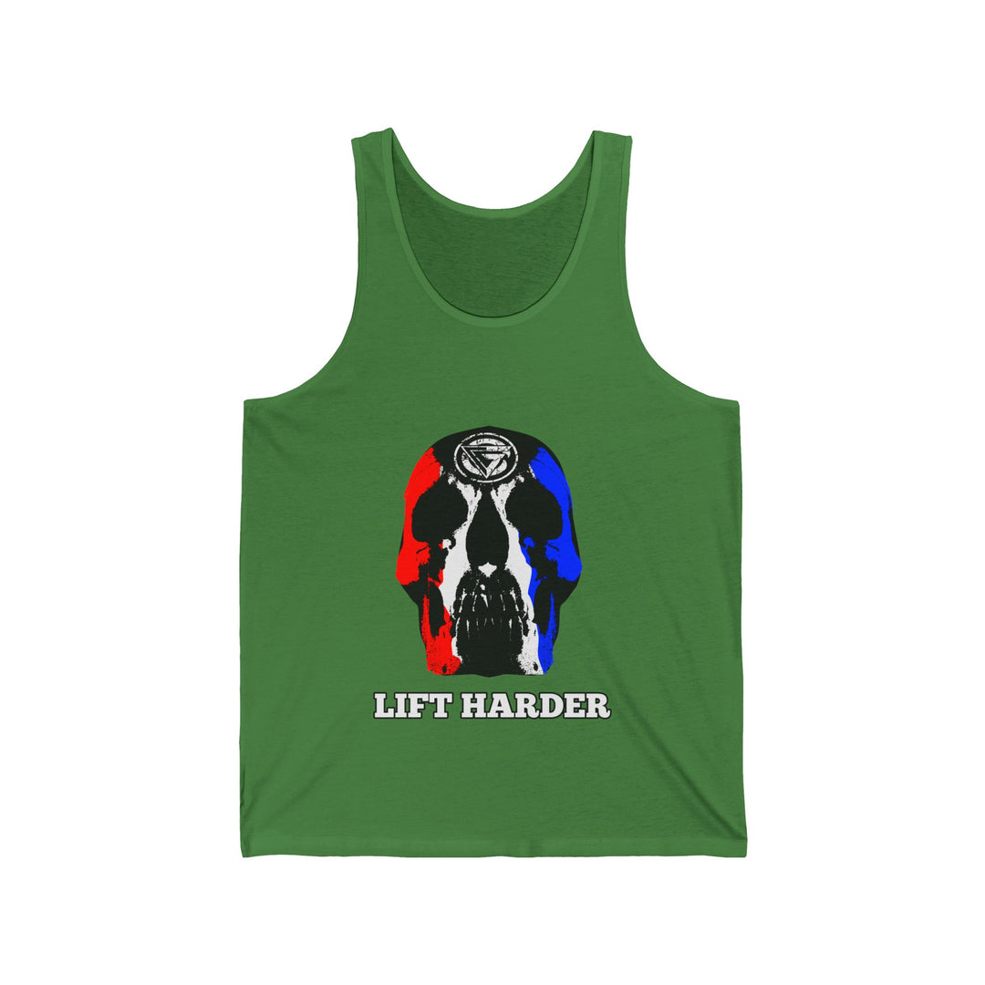 SKULLATOR TANK RED WHITE BLUE /LIFT HARDER