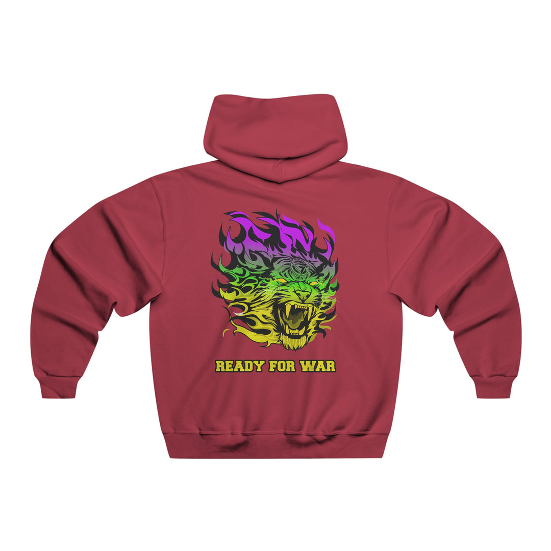 TIGER FLAME PURPLE GREEN YELLOW/READY FOR WAR