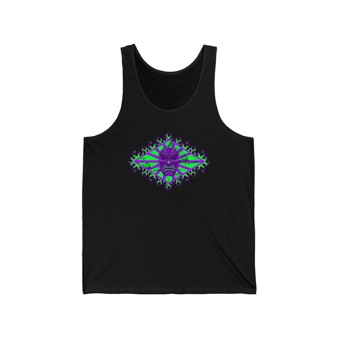 SAMURAI MASK DIAMOND PURPLE GREEN