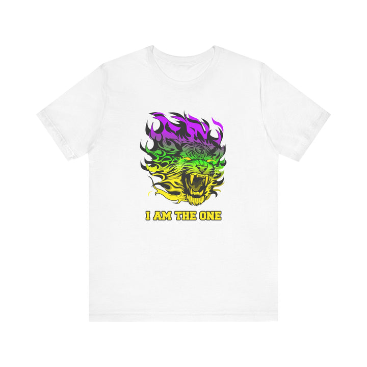 TIGER FLAME YELLOW GREEN PURPLE FADE/I AM THE ONE