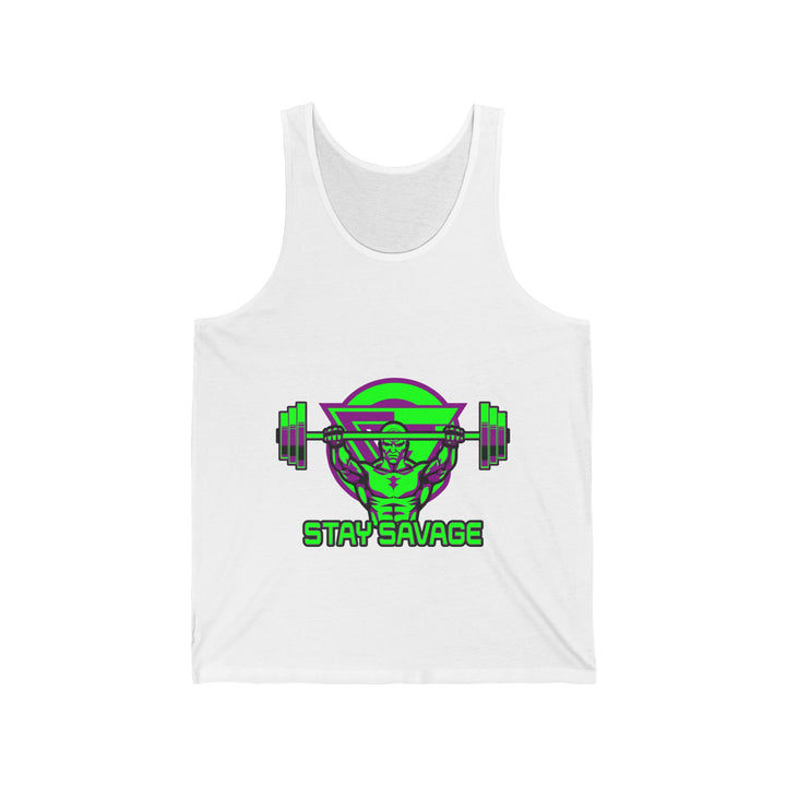 ENTER THE MAC PURPLE GREEN TANK/STAY SAVAGE