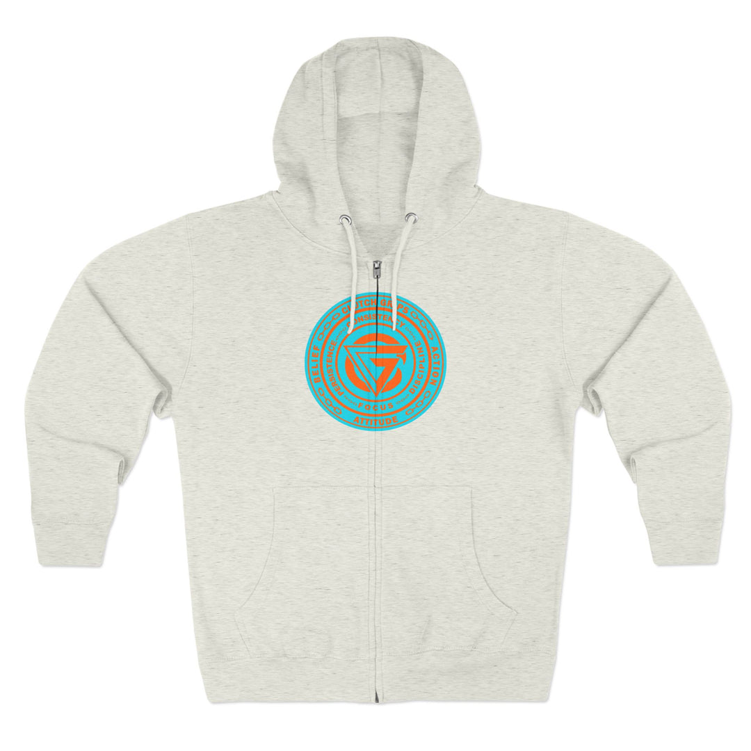 CG BIG MAC CHIEF AQUA ORANGE/CONQUER ZIP UP