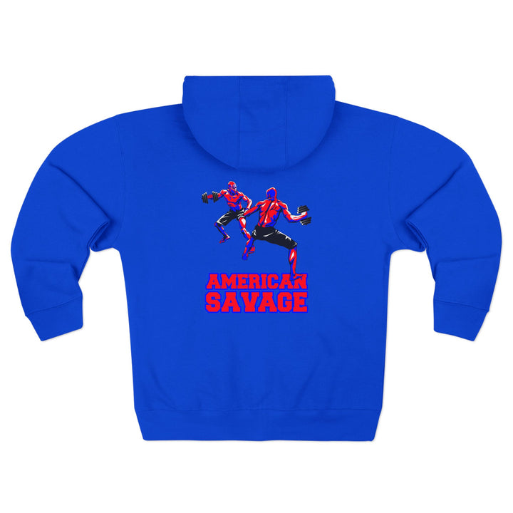CG STAND OFF RED BLUE /AMERICAN SAVAGE ZIP UP